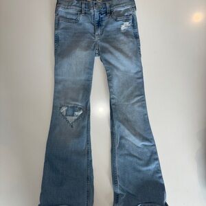 Girls Abercrombie kids high rise flare jeans
